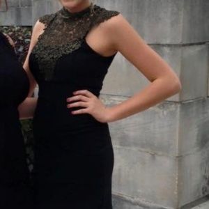 Beautiful Black and Gold Homecoming/Cocktail Dress